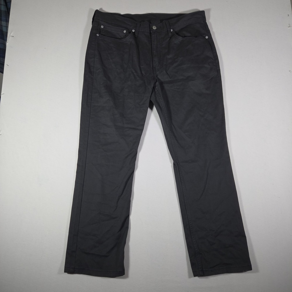 Levis 514 Jeans Mens Size‎ 36x29 Charcoal Straight Leg Low Rise